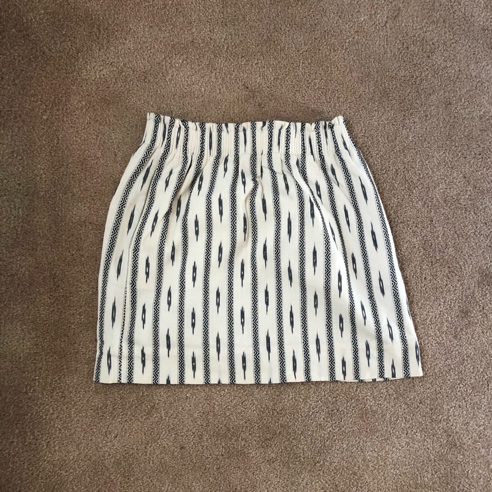 J crew ikat mini skirt